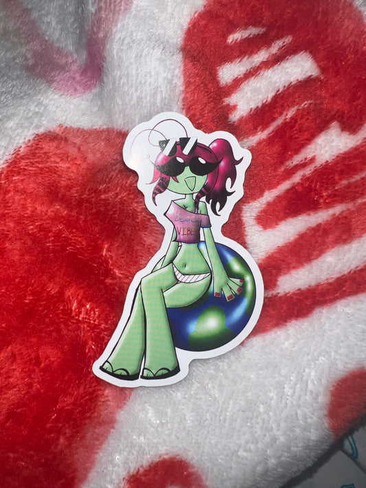 Astra The Alien, Summer on Earth Sticker